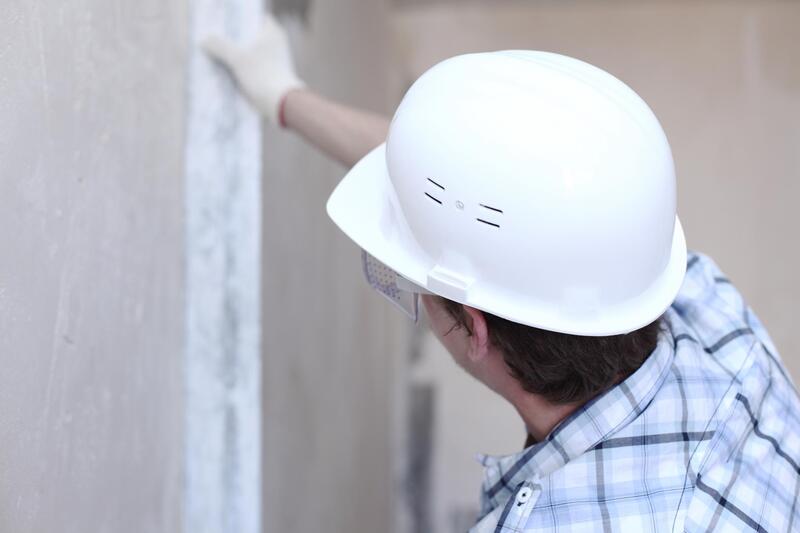 professional construction worker working on inspection